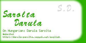 sarolta darula business card